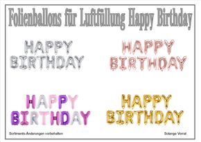 Ballons Happy Birthday Seite 12